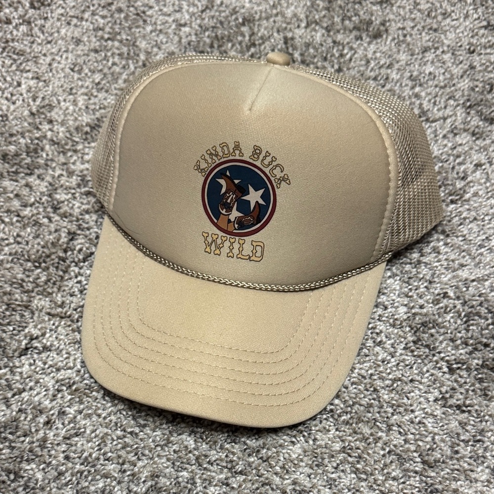 Morgan Wallen Kinda Buck Wild Tan Trucker Hat